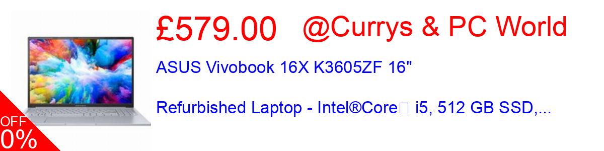 42% OFF, ASUS Vivobook 16X K3605ZF 16